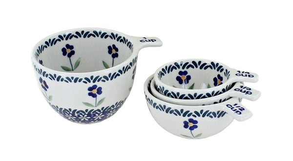 Blue Daisy Measuring Cup Set