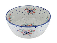 Polish Pottery Desert Flower Serving Bowl