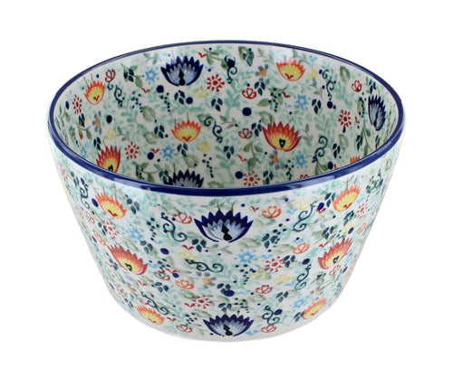 Polish Pottery Desert Oasis Medium Deep Serving Bowl