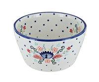 Polish Pottery Desert Flower Small Deep Serving Bowl