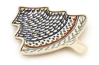Evergreen Christmas Tree Plate Polish Pottery