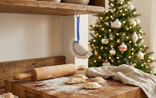 Small Dots Pierogi Ornament