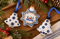 Reindeer Delight Star Ornament