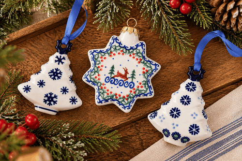 Reindeer Delight Star Ornament