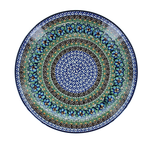 Mardi Gras Dinner Plate Polish Pottery