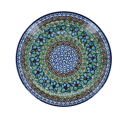 Mardi Gras Dessert Plate Polish Pottery