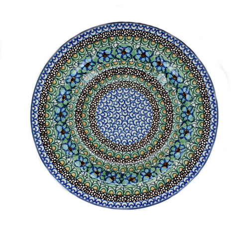 Mardi Gras Soup Plate Polish Pottery