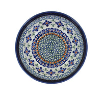 Mosaic Flower Cereal/Soup Bowl Polish Pottery