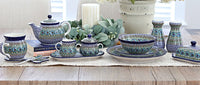 Mardi Gras Butter Dish Polish Pottery