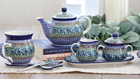 Mardi Gras Small Teapot Polish Pottery