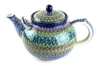 Mardi Gras Large Teapot Polish Pottery