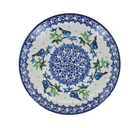 Mockingbird Dessert Plate Polish Pottery