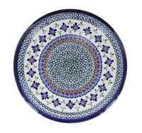 Mosaic Flower Dinner Plate Polish Pottery