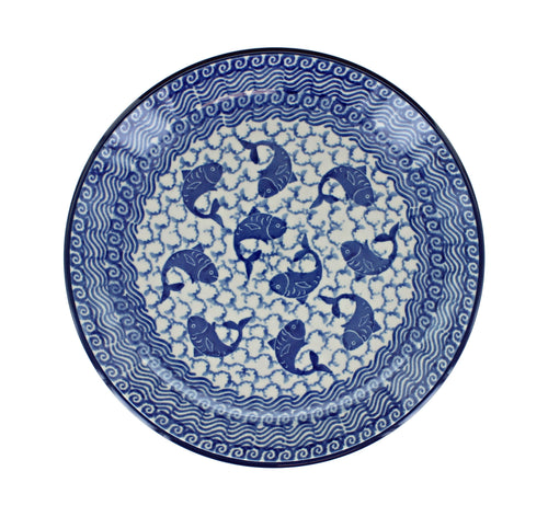Mosaic Beach Dessert Plate Polish Pottery