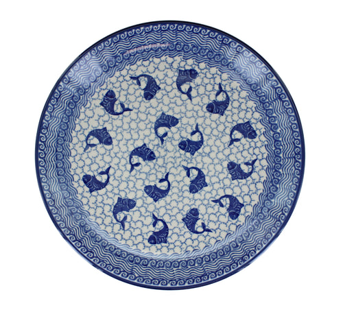 Mosaic Beach Dinner Plate Polish Pottery