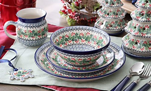Noelle Dinner Plate Polish Pottery