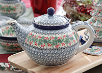 Noelle Medium Teapot Polish Pottery
