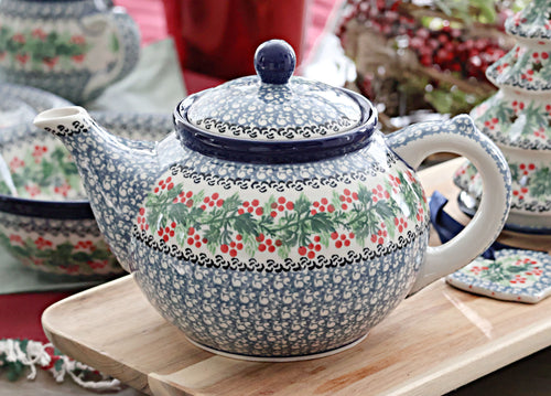 Noelle Medium Teapot Polish Pottery