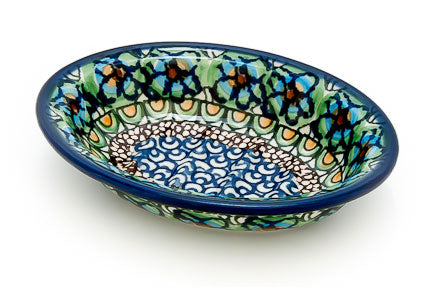 Mardi Gras Soap Dish Polish Pottery
