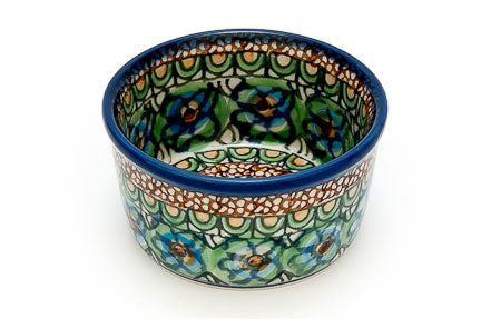 Mardi Gras Small Deep Ramekin Polish Pottery