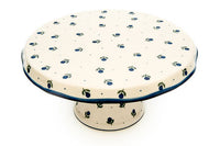 Blueberry Cake Plate Polish Pottery
