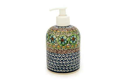 Mardi Gras Soap Dispenser Polish Pottery