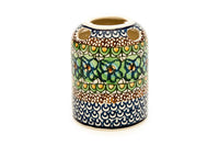 Mardi Gras Toothbrush Holder Polish Pottery