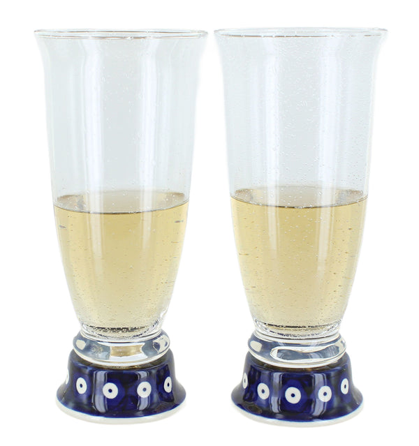 Dots 2 Piece Beer Glass Set