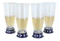 Polish Pottery Dots 4 Piece Beer Glass Set