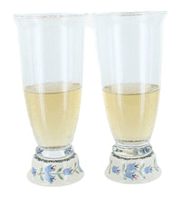 Polish Pottery Tulip 2 Piece Beer Glass Set