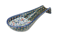 Polish Pottery Periwinkle Medium Spoon Rest