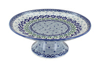 Polish Pottery Hallsey Pedestal Cake Plate