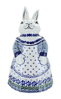 Polish Pottery Hallsey Rabbit Cookie Jar