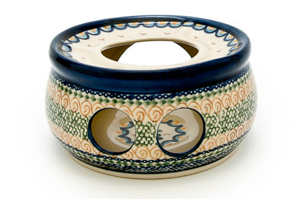 Aztec Flower Teapot Warmer Polish Pottery