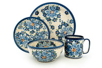 Daisy Surprise 16 Piece Dinner Set Polish Pottery