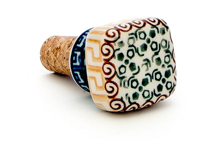 Athena Square Wine Cork Polish Pottery