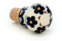Aztec Flower Wine Cork Polish Pottery