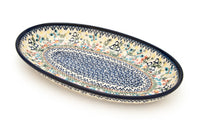 Garden of Eden Oval Platter Polish Pottery