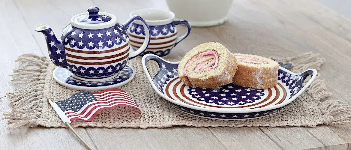 Polish Pottery Stars & Stripes