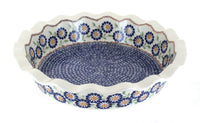 Polish Pottery Peach Blossom Pie Plate