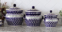 Peacock Small Container Polish Pottery