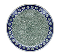 Peacock Swirl Dinner Plate Polish Pottery