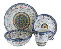 Polish Pottery Periwinkle 16 Piece Dinner Set