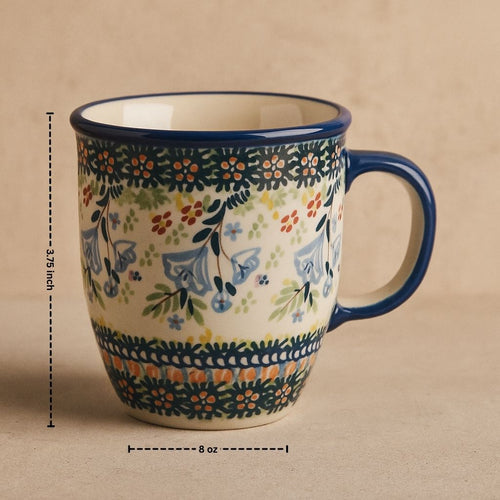 Periwinkle Coffee Mug Polish Pottery