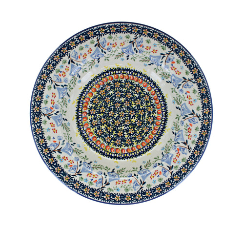 Periwinkle Soup Plate Polish Pottery