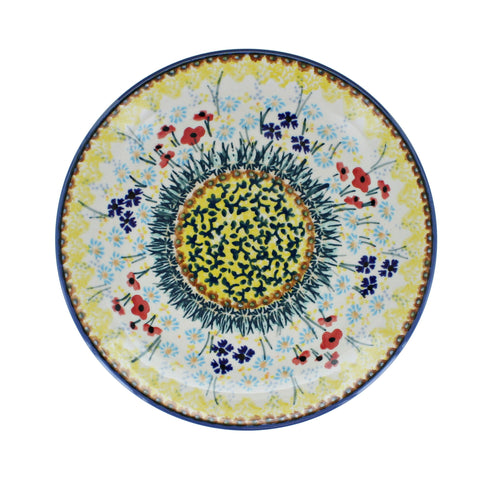 Prairie Garden Dessert Plate Polish Pottery