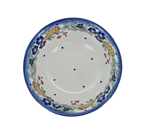 Pinecone Cereal/Soup Bowl Polish Pottery