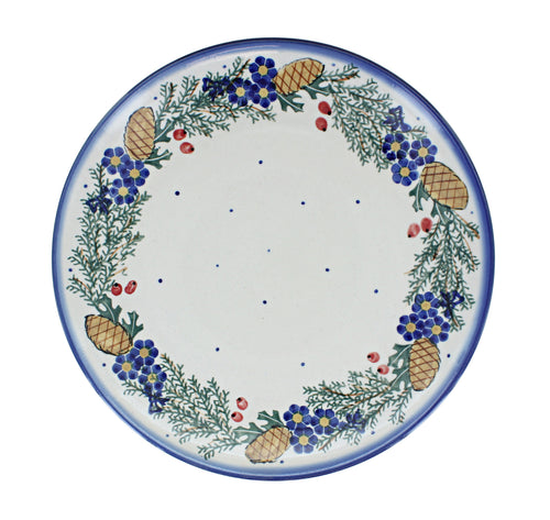 Pinecone Dinner Plate Polish Pottery