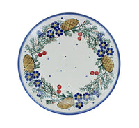 Pinecone Dessert Plate Polish Pottery