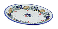 Polish Pottery Pinecone Oval Dish